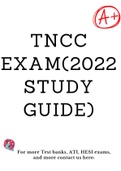 TNCC EXAM(2022 Study guide)