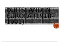 Samenvatting Historische Context Duitsland in Europa (1919-1991), Feniks ISBN: 9789006580853