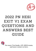 2022 PN HESI EXIT V1 EXAM QUESTIONS AND ANSWERS BEST GUIDE