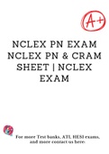 NCLEX PN Exam NCLEX PN & Cram Sheet | NCLEX Exam