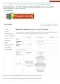 Shadow Health Focused Exam: UTI with Antibiotic Sensitivity- Medication Selection Course NURS 3309 Institution Houston Baptist University Shadow Health Focused Exam: UTI with Antibiotic Sensitivity- Medication Selection/Shadow Health Focused Exam: UTI wit