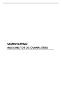 samenvatting-Inleiding tot de journalistiek