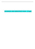 ADVANCED HESI GERIATRICS EXAM (37pgs)