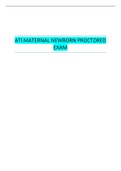 ATI MATERNAL NEWBORN PROCTORED  EXAM