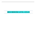 HESI MEDSURG LEVEL 4 EXAM