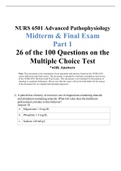 NURS 6501 Exams / NURS 6501N Exams / NURS6501 Exams / NURS6501N Exams: Bundle Compilation (Verified Qs & As, Complete Package Deal Document for EXAM)