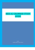 HESI A2 GRAMMAR STUDY  GUIDE