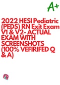 HESI RN PEDIATRIC(PEDS) RN EXIT EXAM V1 & V2| 2022/2023 UPDATE|SCREENSHOT FROM ACTUAL EXAM