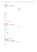 MATH PLACEMENT TEST QUESTIONS AND ANSWERS 