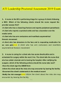 ATI Proctored Assessment Leadership 2019.docx Questions With Correct Answers 100% Verified