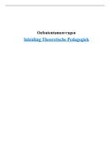 22 open oefenvragen voor Theoretische Pedagogiek