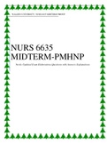 WALDEN UIVERISTY, NURS 6635 MIDTERM PMHNP Newly Updated Exam Elaborations Questions with Answers