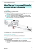 Samenvatting hoofdstuk 5: moraalfilosofie en morele psychologie. Wijsbegeerte voor psychologen