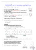 Hoofdstuk 3 biochemie: gentranscriptie en eiwitsynsthese (2021-2022)