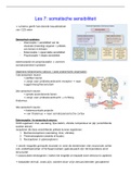 Samenvatting Les 7 neurofysiologie: somatische sensibiliteit (2021-2022)