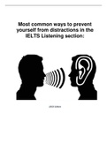 How to avoid distractions in IELTS Listening section