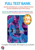 Nesters Microbiology A Human Perspective 8th Edition Anderson Solutions Manual