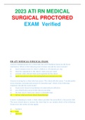 2023 ATI RN MEDICAL  SURGICAL PROCTORED EXAM Verified