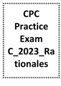 CPC Practice Exam C_2023_Rationales