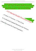 ATI RN Mental Health Proctored Exam (13 Latest Versions, 2023) /2024 ATI Mental Health Proctored Exam / Mental Health ATI Proctored Exam (Complete Guide for Exam Preparation, 100% Correct Answers).