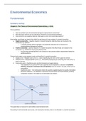 Summary Environmental Economics