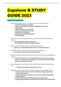 Capstone B STUDY GUIDE 2023