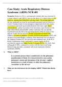 Case Study: Acute Respiratory Distress Syndrome (ARDS) | Already GRADED A