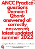 ANCC Practice questions Domain 1 Qbank answered all correctly answered; latest updated summer 2022 