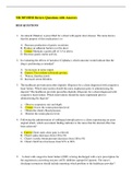 NR 305 HESI Review Questions with Answers