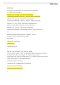 NUR 513 WEEK 6 QUIZ | VERIFIED SOLUTION Week 6 Quiz The correct way to present the information for a book title in an APA reference page is: Robbins, S. P., & Judge, T. A. (2010). Essentials of organizational behavior (10th ed.). Danvers, MA: Prentice Hal