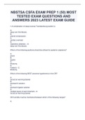 CSFA PRACTICE EXAM KEY THINGS A STUDENT MUST KNOW (2023)