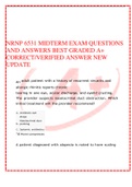 NRNP 6531 EXAMS BUNDLE GRADED A