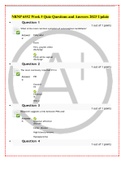 NRNP 6552 Week 5 Quiz Questions and Answers 2023 Update