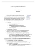 Aantekeningen Strafprocesrecht - Hoorcolleges, Werkgroepen & Jurisprudentie