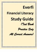 Everfi Financial Literacy Study Guide (Test Bank Practice Quiz All Correct Answers)