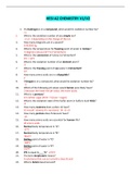 2023 HESI A2 CHEMISTRY V1 & V2 - QUESTIONS AND ANSWERS