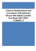 CLINICAL MANIFESTATION AND ASSESSMENT OF RESPIRATOTY  2023 VERIFIED 