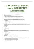 JNCIA-SEC (JN0-230) EXAM CORRECTED LATEST 2023