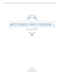 MED SURGE HESI VERSION 1