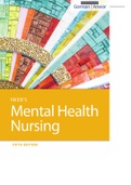 TEST BANK For Neeb's Mental Health Nursing 5th Edition