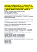 (Answered) Bio Midterm 3, bio 01 mid term 2, UC Merced Bio 001 Midterm 1 (part 2), biology exam uc merced #1, UC Merced Bio 001 midterm 1 part 3, Biology Midterm 1 (Week 2-6), chapter 46