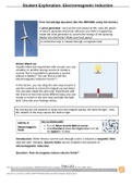 Electromagnetic Induction GIZMO  ( ALL ANSWERS CORRECT )