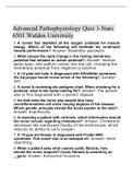 ADVANCED PATHOPHYSIOLOGY QUIZ 1- NURS 6501 WALDEN UNIVERSITY 2022