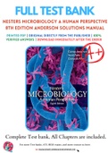 Nesters Microbiology A Human Perspective 8th Edition Anderson Solutions Manual