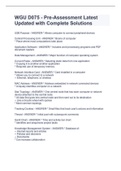 WGU D075 - Pre-Assessment-D075 Test Questions -D075 practice ExD075 Practice Questions-am -WGU D075 Study Guide (Ultimate) -D075 - Study Guide-WGU D075 OA Graded A+ package Deal Solutions