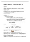Dictaat van de hoorcolleges van het vak Goederenrecht