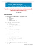 Test Bank for Public Administration An Introduction 2nd Edition By Marc Holzer, Richard Schwester