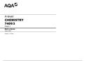 AQA A-level CHEMISTRY 7405/3 Paper 3 Mark scheme June 2022 Version: 1.0 Final.