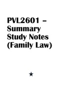 PVL2601 – Summary Study Notes (Family Law)