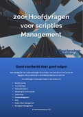 200+ Hoofdvragen voor hbo scriptie Management